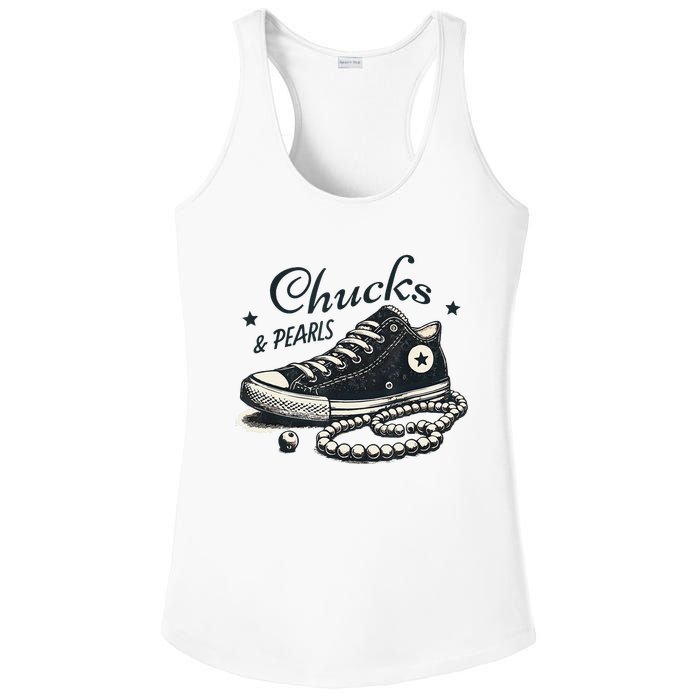 Chucks And Pearls IM With Her Kamala 2024 Ladies PosiCharge Competitor Racerback Tank