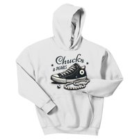 Chucks And Pearls IM With Her Kamala 2024 Kids Hoodie