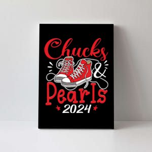 Chucks And Pearls Im With Her Kamala 2024 Canvas