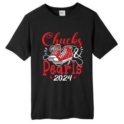 Chucks And Pearls Im With Her Kamala 2024 Tall Fusion ChromaSoft Performance T-Shirt