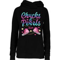 Chucks And Pearls Im With Her Womens Funnel Neck Pullover Hood