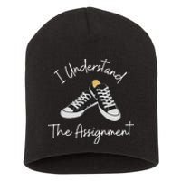 Chucks And Pearls Election 2024 I Understand The Assignment Short Acrylic Beanie