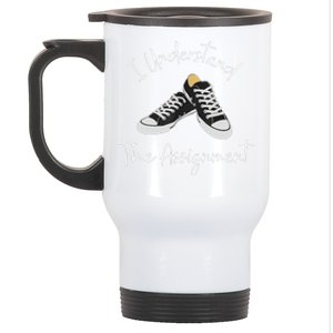 Chucks And Pearls Election 2024 I Understand The Assignment Stainless Steel Travel Mug