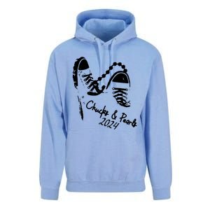 Chucks And Pearls Kamala Harris 2024 Support Gift Teachers Unisex Surf Hoodie