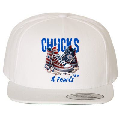 Chucks And Pearls Cute Women 2024 Wool Snapback Cap