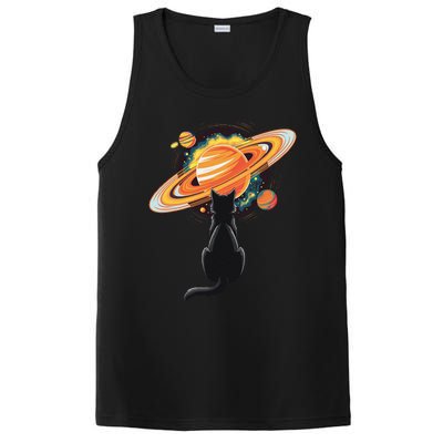 Cat And Planets Cosmic Universe Design PosiCharge Competitor Tank