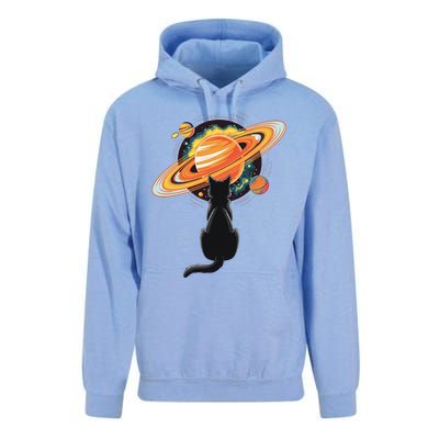 Cat And Planets Cosmic Universe Design Unisex Surf Hoodie