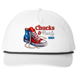 Chucks And Pearls 2024 IM With Her Kamala Snapback Five-Panel Rope Hat