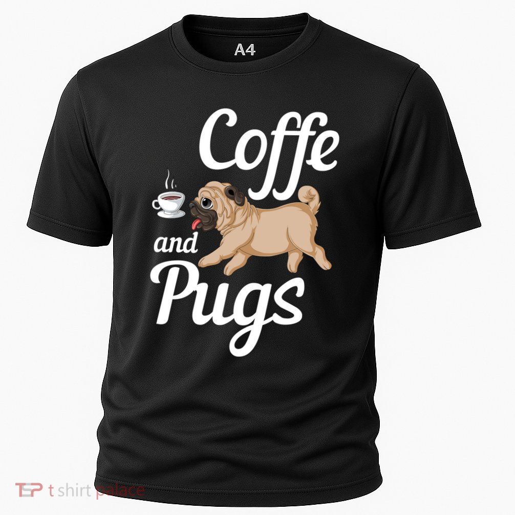 Coffee And Pugs Performance Shirt