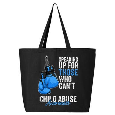 Child Abuse Prevention Awareness Boxing Gloves Blue Ribbon 25L Jumbo Tote