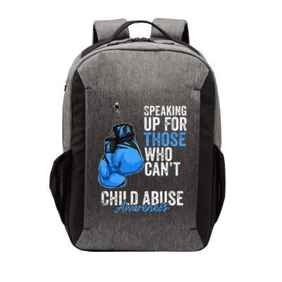 Child Abuse Prevention Awareness Boxing Gloves Blue Ribbon Vector Backpack