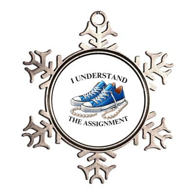 Chucks And Pearls Kamala 2024 I Understand The Assignment Metallic Star Ornament