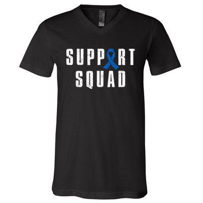 Child Abuse Prevention Awareness Warrior Support Squad V-Neck T-Shirt