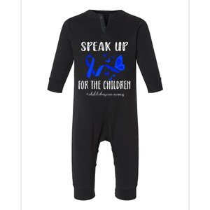 Child Abuse Prevention Month Child Abuse Awareness Infant Fleece One Piece