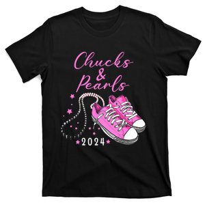 Chucks And Pearls 2024 Kamala Harris For President 47th T-Shirt