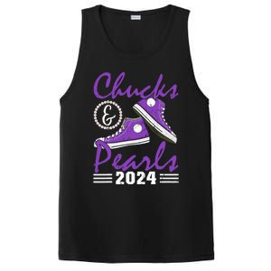 Chucks And Pearls 2024 Voting For Kamala Harris Usa Election PosiCharge Competitor Tank