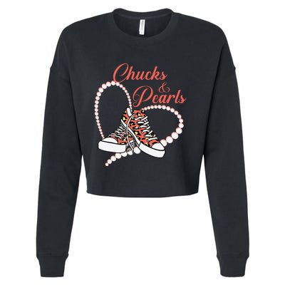 Chucks And Pearls 2024 IM With Her Kamala 2024 Cropped Pullover Crew