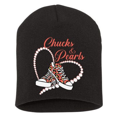 Chucks And Pearls 2024 IM With Her Kamala 2024 Short Acrylic Beanie