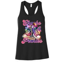 Chucks And Pearls Im With Her Kamala Harris 2024 Women's Racerback Tank