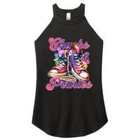 Chucks And Pearls Im With Her Kamala Harris 2024 Women's Perfect Tri Rocker Tank