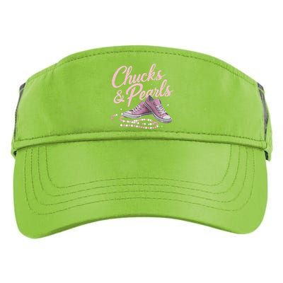 Chucks And Pearls 2024 Kamala Harris For President 47th Adult Drive Performance Visor