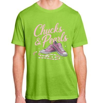 Chucks And Pearls 2024 Kamala Harris For President 47th Adult ChromaSoft Performance T-Shirt