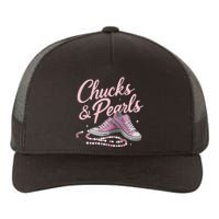 Chucks And Pearls 2024 Kamala Harris For President 47th Yupoong Adult 5-Panel Trucker Hat