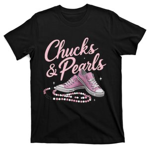 Chucks And Pearls 2024 Kamala Harris For President 47th T-Shirt