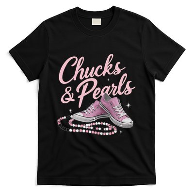 Chucks And Pearls 2024 Kamala Harris For President 47th T-Shirt