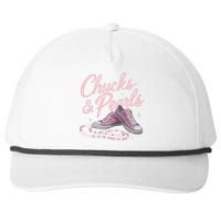 Chucks And Pearls 2024 Kamala Harris For President 47th Snapback Five-Panel Rope Hat