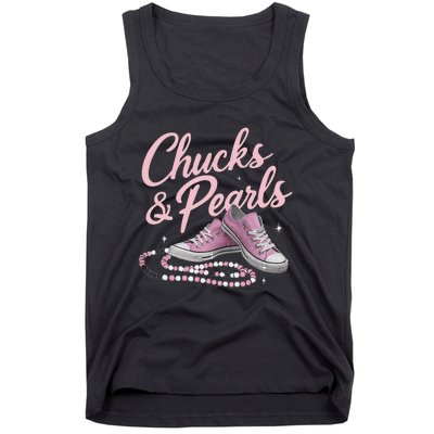 Chucks And Pearls 2024 Kamala Harris For President 47th Tank Top