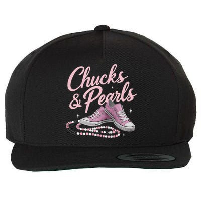 Chucks And Pearls 2024 Kamala Harris For President 47th Wool Snapback Cap