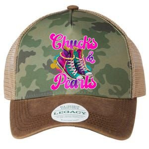 Chucks And Pearls Kamala Harris 2024 For President 47 Legacy Tie Dye Trucker Hat