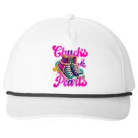 Chucks And Pearls Kamala Harris 2024 For President 47 Snapback Five-Panel Rope Hat