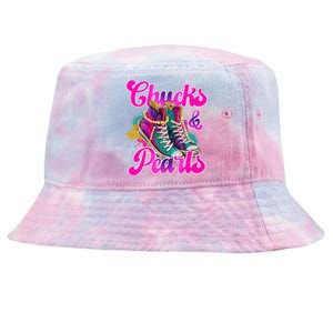 Chucks And Pearls Kamala Harris 2024 For President 47 Tie-Dyed Bucket Hat