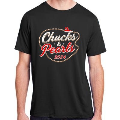 Chucks And Pearls For Women 2024 Adult ChromaSoft Performance T-Shirt