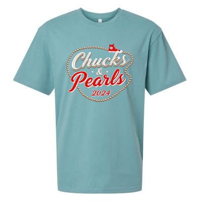 Chucks And Pearls For Women 2024 Sueded Cloud Jersey T-Shirt