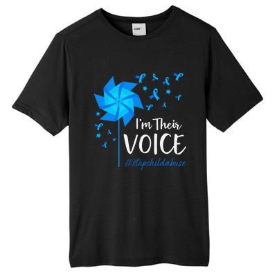 Child Abuse Prevention Awareness IM Their Voice Pinwheel Tall Fusion ChromaSoft Performance T-Shirt