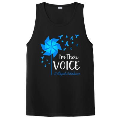 Child Abuse Prevention Awareness IM Their Voice Pinwheel PosiCharge Competitor Tank