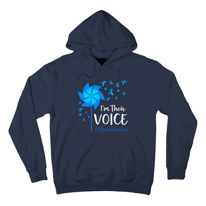 Child Abuse Prevention Awareness IM Their Voice Pinwheel Hoodie