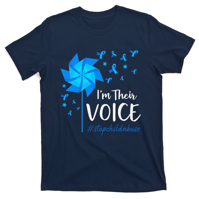 Child Abuse Prevention Awareness IM Their Voice Pinwheel T-Shirt