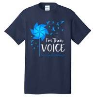 Child Abuse Prevention Awareness IM Their Voice Pinwheel Tall T-Shirt