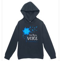 Child Abuse Prevention Awareness IM Their Voice Pinwheel Urban Pullover Hoodie