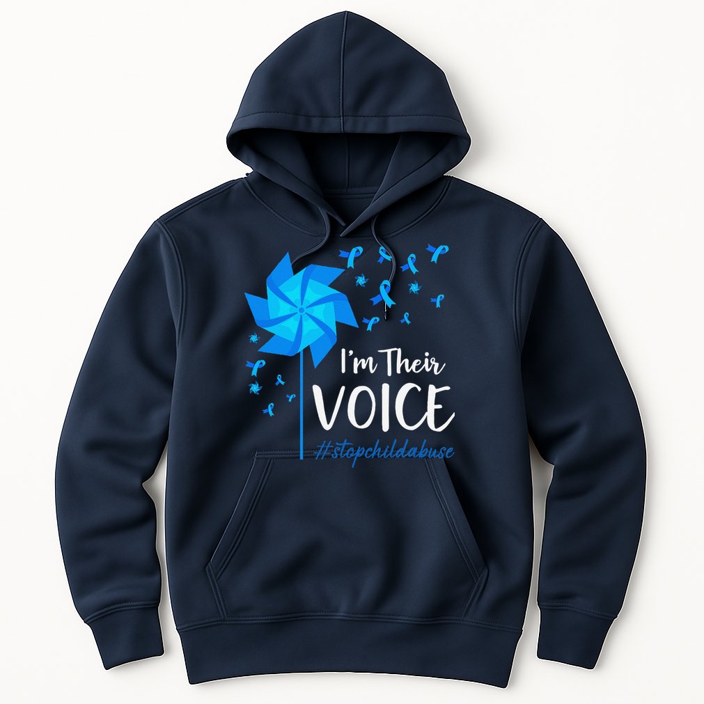 Child Abuse Prevention Awareness IM Their Voice Pinwheel Hoodie
