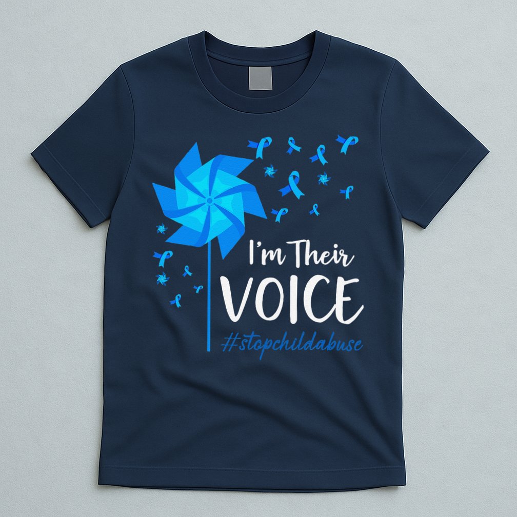 Child Abuse Prevention Awareness IM Their Voice Pinwheel T-Shirt