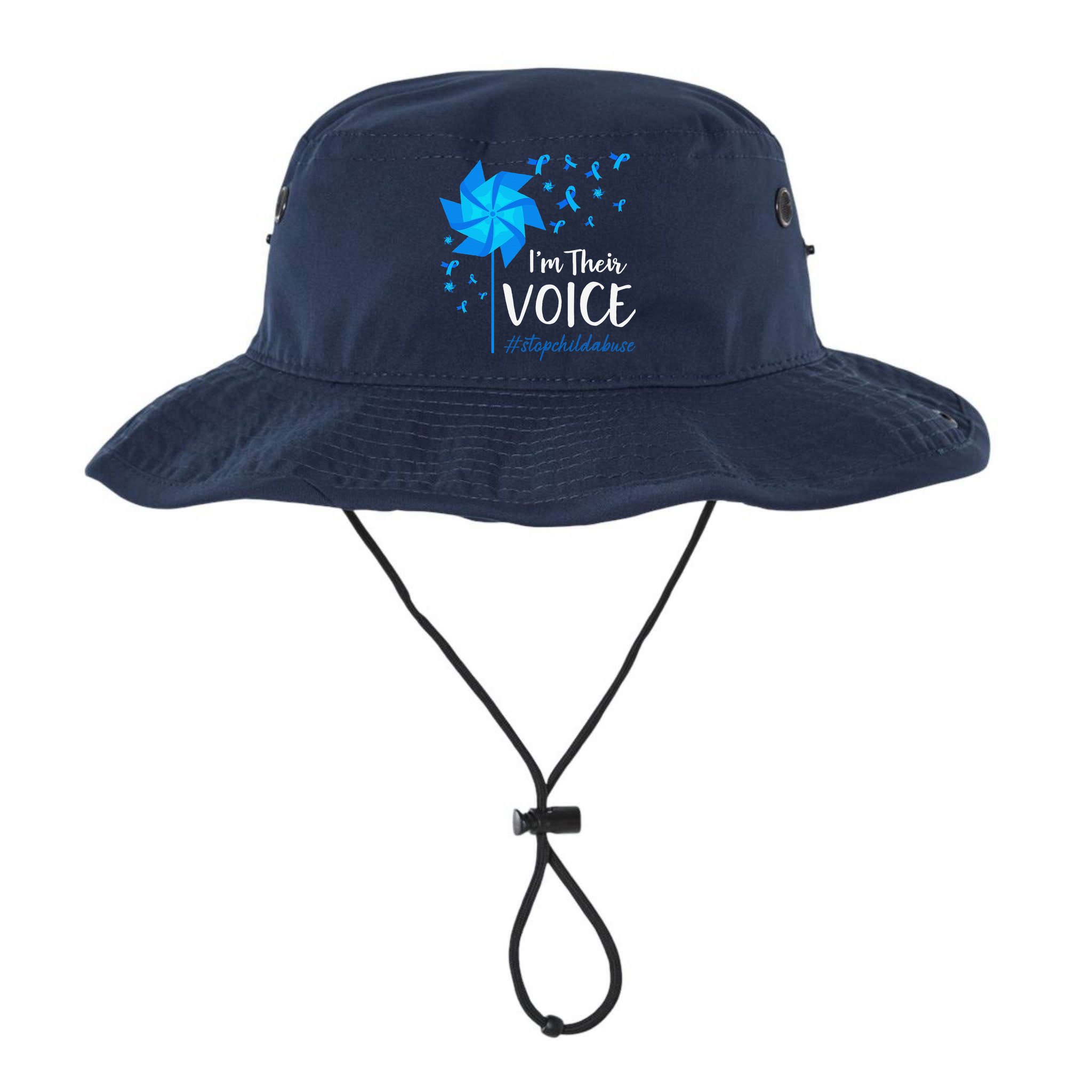 Child Abuse Prevention Awareness IM Their Voice Pinwheel Bucket Hat