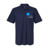 Child Abuse Prevention Awareness IM Their Voice Pinwheel Softstyle Adult Sport Polo