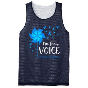 Child Abuse Prevention Awareness IM Their Voice Pinwheel Mesh Reversible Basketball Jersey Tank