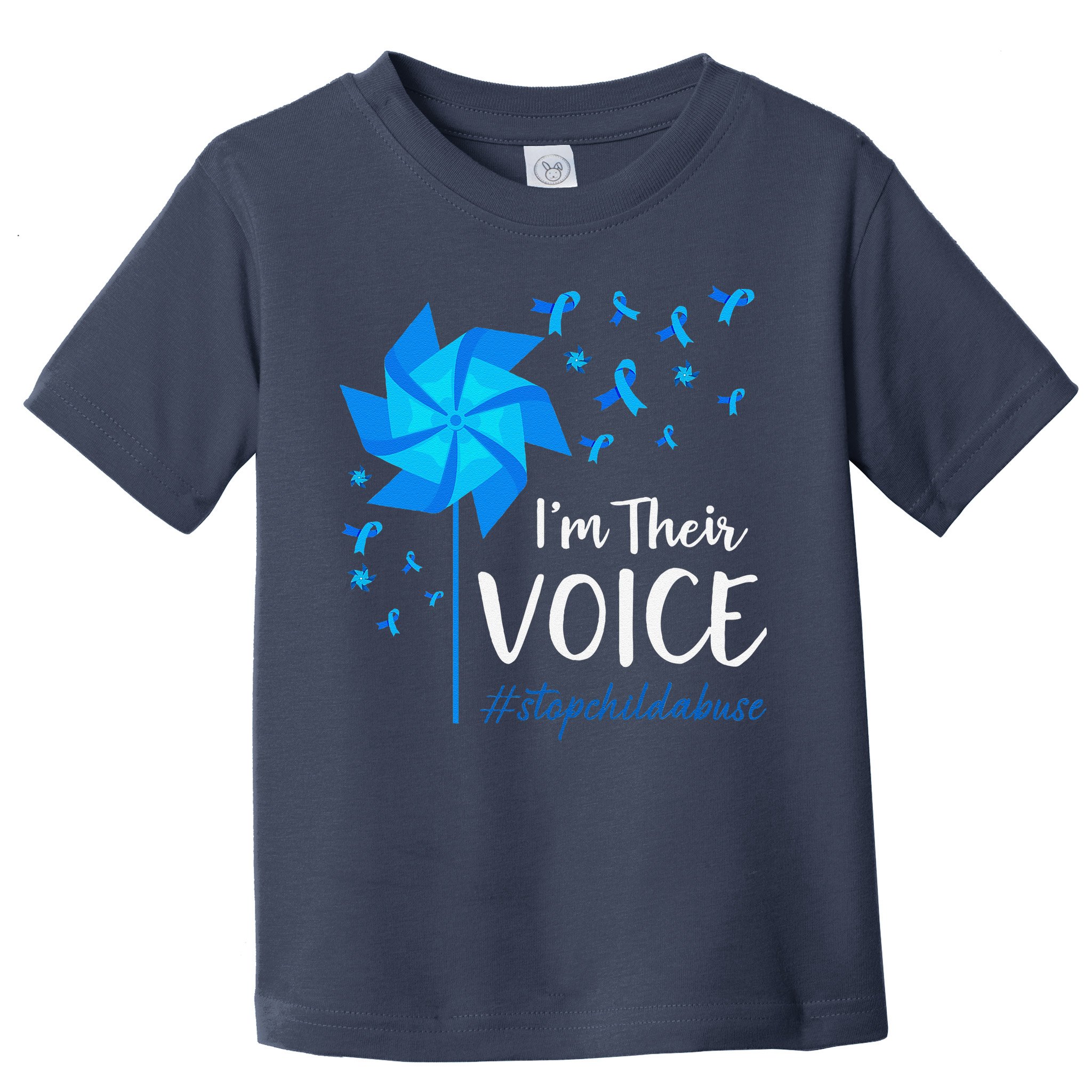 Child Abuse Prevention Awareness IM Their Voice Pinwheel Toddler T-Shirt