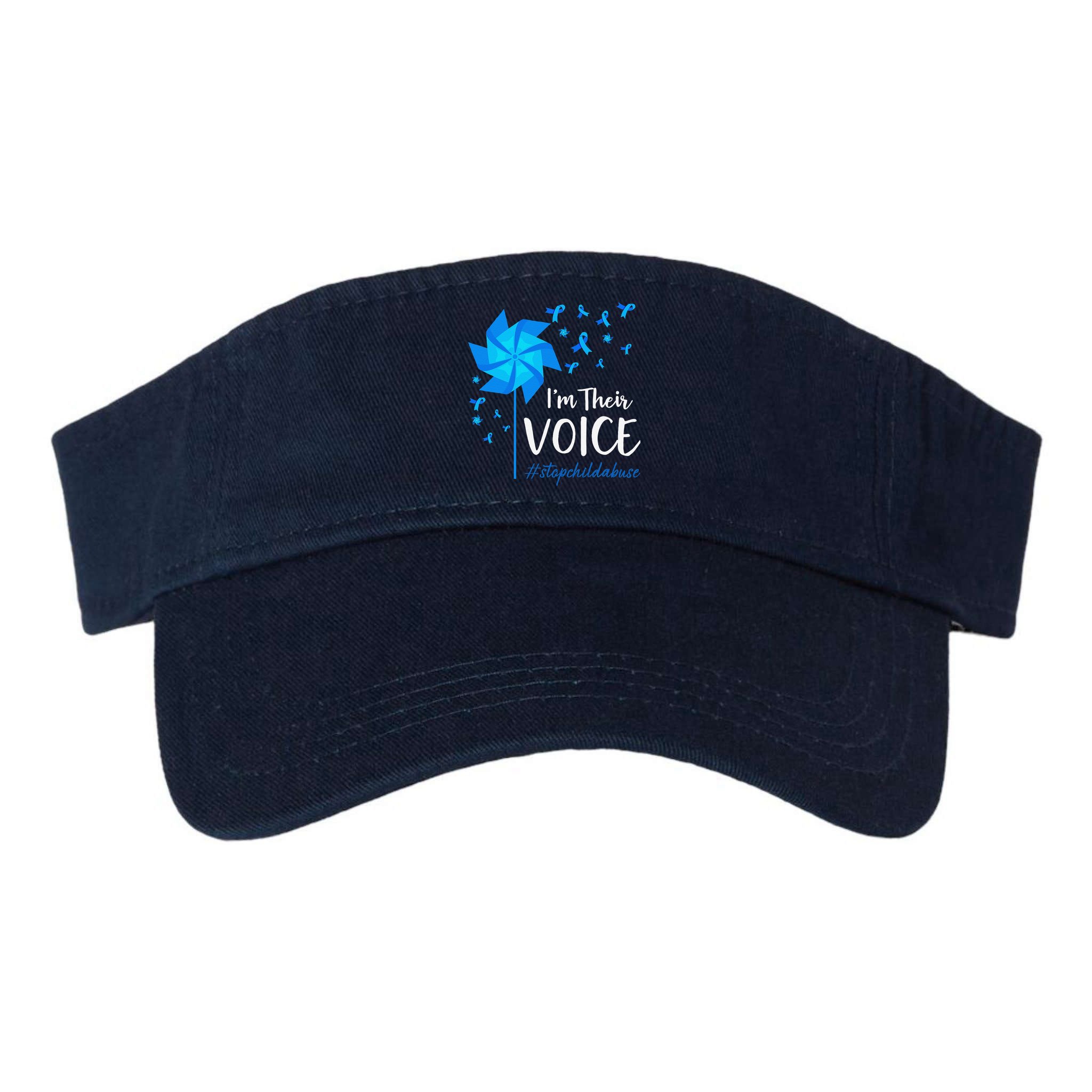 Child Abuse Prevention Awareness IM Their Voice Pinwheel Visor